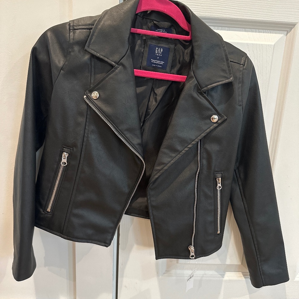 Gap Teen vegan leather jacket